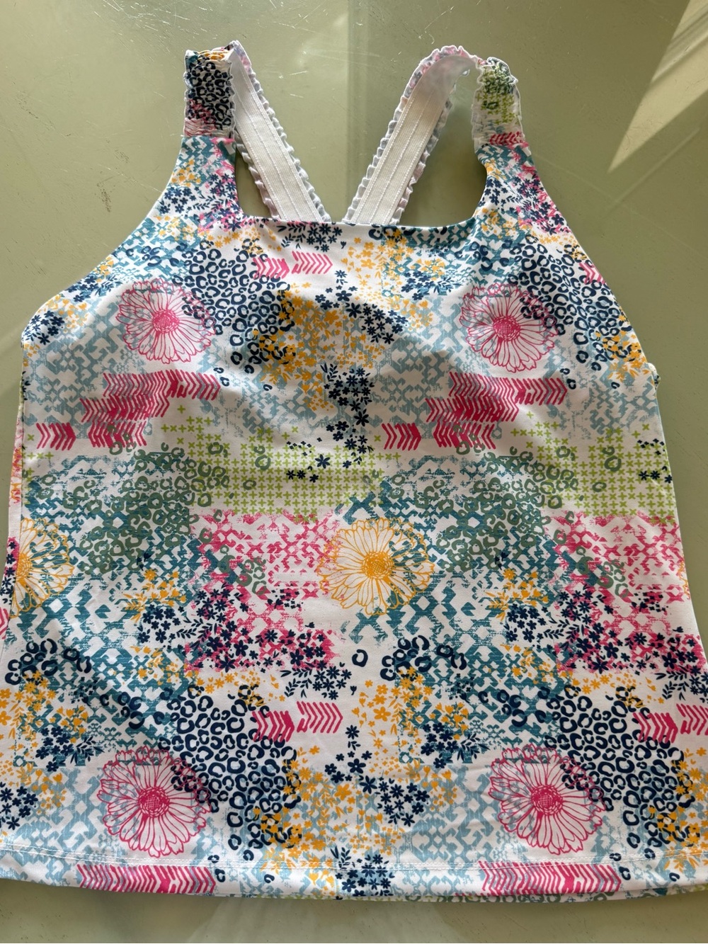 Women's Multi-Color Floral Tankini Top